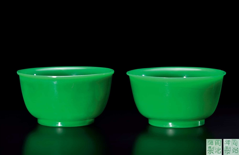 绿料碗（两件）